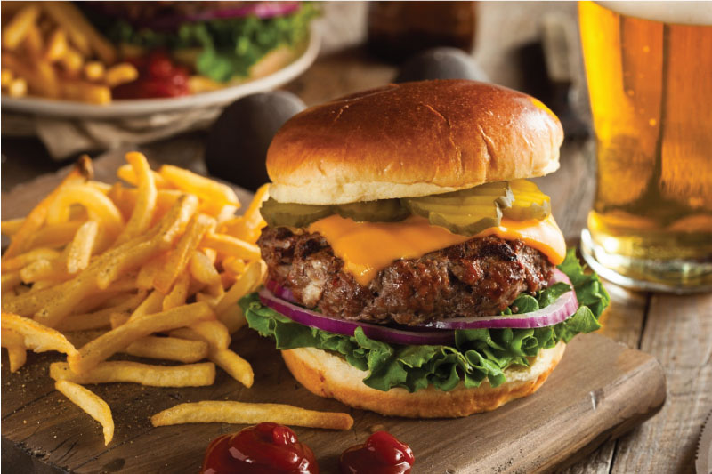 Levitation pizza on black background.